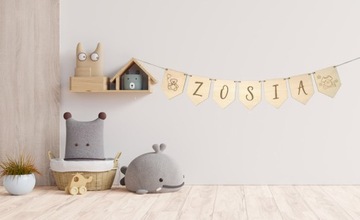 ДЕРЕВЯННАЯ ГИРЛЯНДИЯ БУКВЫ ВАША ИНСТРАЦИЯ, ИМЯ КРЕЩЕНИЯ