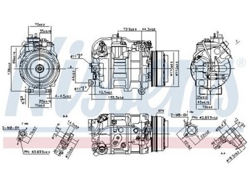 KOMPRESOR KLIMATIZACE BMW X6 E71 E72 4.4 07-14