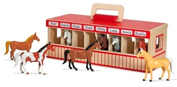 MELISSA HORSE Стабильный конюшня +* ЛОШАДИ В КОМПЛЕКТЕ игрушка для детей