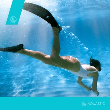 Трубка AQUASTIC Jetty, синяя, ВЕНТИЛЯЦИОННЫЙ КЛАПАН DRY TOP