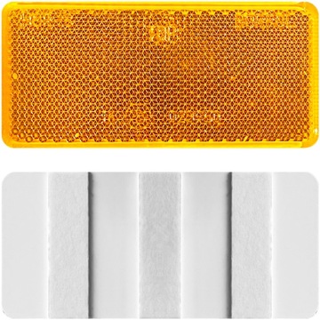 Odblask lampy lampa do przyczepy pomarańczowy przy