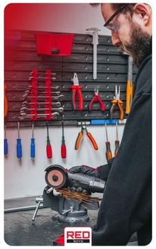 MINI SZLIFIERKA KĄTOWA AKUMULATOROWA 12V BEZSZCZOTKOWA + 2x AKU 7x TARCZA