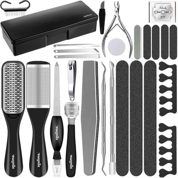 Zestaw do Paznokci Pedicure Manicure Przybornik w Etui Tarka Hebel do Stóp