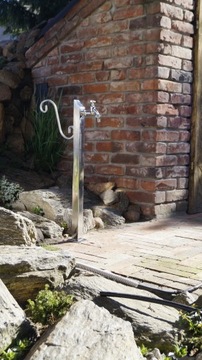 Hydrant Ogrodowy 70 cm Kran INOX „Kwadrat” Dolny