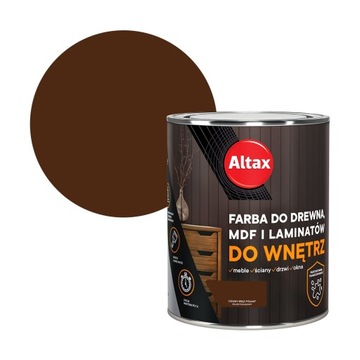 ALTAX FARBA DO DREWNA MDF 0,75L CIEMNY BRĄZ