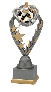 Statuetka PIŁKA NOŻNA PIŁKARZ nagroda zawody konkurs strzelec NADRUK 21 cm