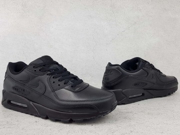 NIKE AIR MAX 90 LTR CZ5594 001 BUTY MĘSKIE CZARNE SKÓRZANE