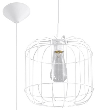 LAMPA WISZĄCA BIAŁA CELTA LOFT E27 SL.0295 SOLLUX