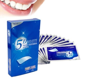 PASKI WYBIELAJĄCE ZĘBY 5D WHITE DENTAL 14 SZTUK SZYBKIE WYBIELANIE 7 DNI