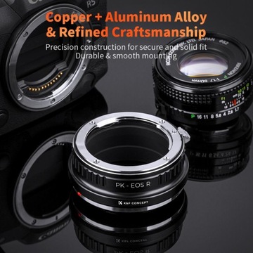 Adapter PENTAX K PK na CANON EOS R EF-R RF RP R3 R5 R6 R8 R50 K&F