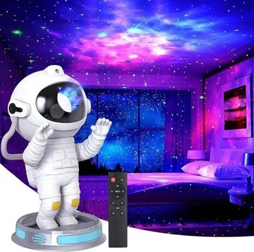 ЗВЕЗДНЫЙ ПРОЕКТОР КОСМОНАВТ СВЕТОДИОДНЫЙ НОЧНИК 3D РОБОТ ДЛЯ ДЕТЕЙ В ПОДАРОК