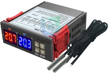 ДВУХКАНАЛЬНЫЙ РЕГУЛЯТОР ТЕМПЕРАТУРЫ STC3008 230В