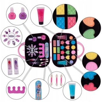 КОРОБКА С КОСМЕТИКОЙ ДЛЯ МАКИЯЖА, НАБОР ЩЕТКОВ ДЛЯ ЛАКА ДЛЯ НОГТЕЙ
