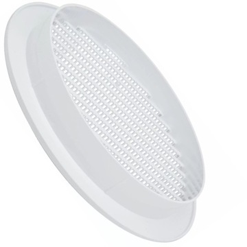 КРУГЛАЯ БЕЛАЯ ВЕНТИЛЯЦИОННАЯ РЕШЕТКА С FI 100 MESH