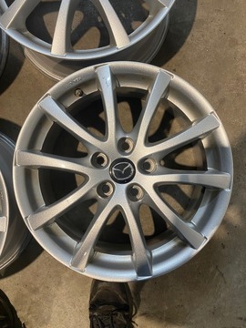 4× DISK HLINÍK BORBET MAZDA 7.0" X 17" 5X114.3 ET 50