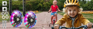БОКОВЫЕ КОЛЕСА ДЛЯ ДЕТСКОГО ВЕЛОСИПЕДА КОЛЕСА ДЛЯ ВЕЛОСИПЕДА ДЛЯ ОБУЧЕНИЯ ЕЗДЫ LED