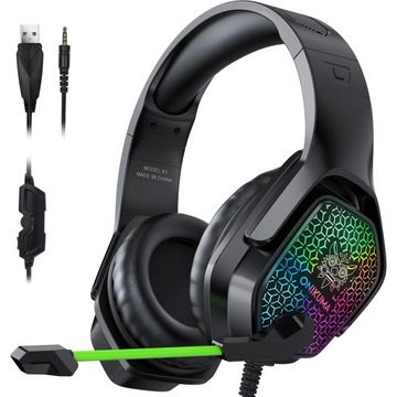 Słuchawki Gamingowe ONIKUMA X3 MIKROFON RGB PC PS