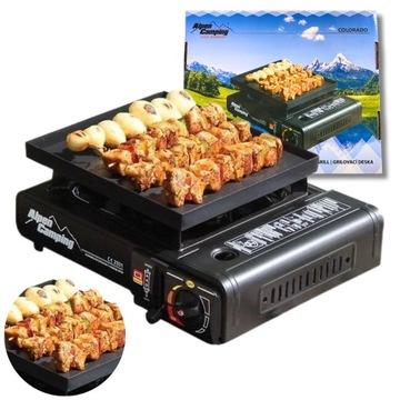 PŁYTA TACKA GRILOWA NAKŁADKA na KUCHENKE TURYSTYCZNA ALPEN CAMPING