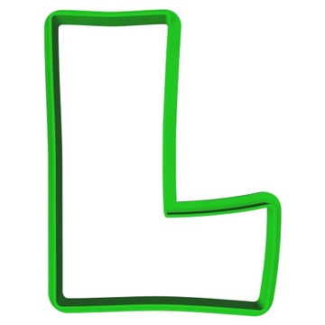 Foremka Wykrawacz Edukacyjna Literka Litera L 8cm