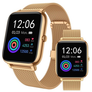 SMARTWATCH Zegarek SMART GPS TĘTNO DAMSKI 1.4''