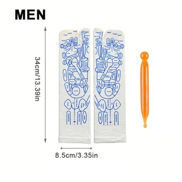 Носки для рефлексологии, повседневные носки для массажа ног с зоной отражения