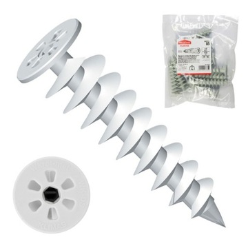 KOŁKI DO STYROPIANU 85x28mm WKRĘT SPIRALNY KOTWA ŚLIMAK 10szt WK-DS KLIMAS