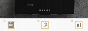 Kernau Slim Set 45см Варочная панель + Духовка + Вытяжка