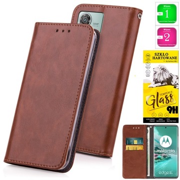 Etui Portfel Blue Magnet Case do Motorola Edge 40 Neo RÓŻNE KOLORY + SZKŁO