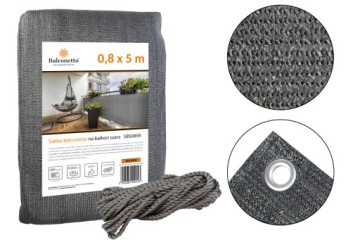 Балконный ветрозащитный коврик 95% 0,8х5м УФ для террасы балкона 80х500 СМ