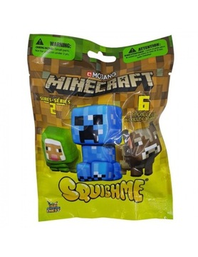 Minecraft SQUISHME Miękki SERIA 2 SASZETKA Z FIGURKĄ