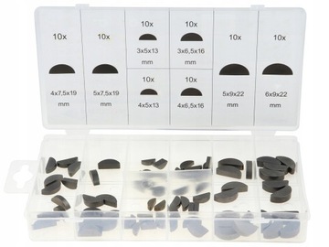 НАБОР ПОЛУКРУГЛЫХ КЛИНОВ НАБОР 80 ЭЛЕМЕНТОВ.