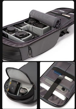 Plecak fotograficzny Bange 7277-15 na aparat i laptopa 15,6 czarny