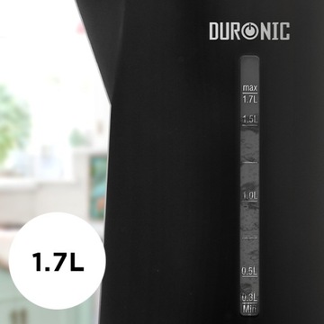 Электрический чайник Duronic EK17 BK, простой в использовании.