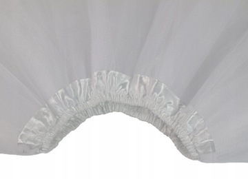 # ЮБКА Из ТЮЛЯ на подкладке ЮБКА 50см БЕЛАЯ