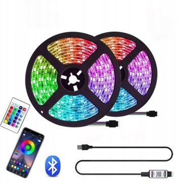 TAŚMA LED BLUETOOTH RGB Z PILOTEM 5M USB