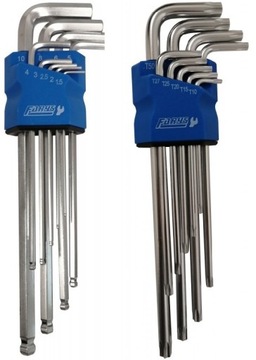 Zestaw Torx + Zestaw imbusów, długie, Typ L, FARYS