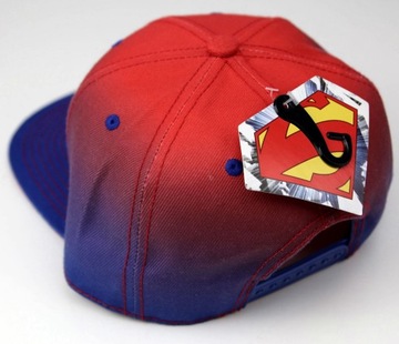 Czapka z daszkiem męska młodzieżowa SUPERMAN DC Comisc 55-60 SNAPBACK Haft