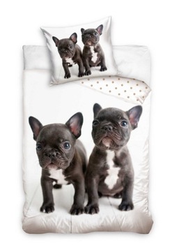 Pościel BULDOG PSY PIESKI 140x200 bawełna