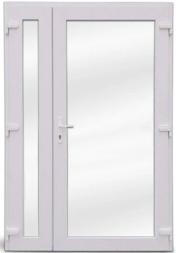 DRZWI ZEWNĘTRZNE PCV DWUSKRZYDŁOWE NA WYMIAR