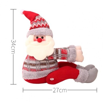 Дед Мороз Рождественский гном Рождественский липучка 34 см Норвежские узоры KS