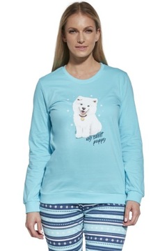 Piżama damska Cornette 671/345 Sweet Puppy XL pies
