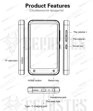 MP4Bluetooth, диктофон, проигрыватель электронных книг 32G