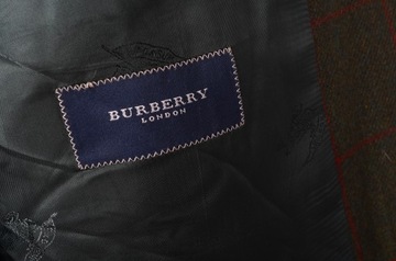 CASUALOWA MARYNARKA BURBERRY 100% KASZMIR KRATA 54/XXL