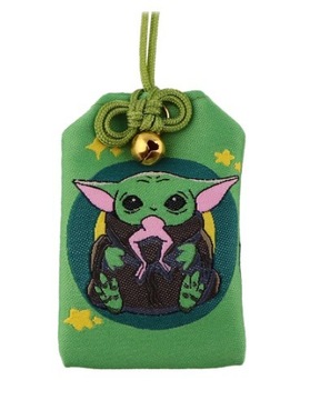 AMULET TALIZMAN OMAMORI brelok haftowany Star Wars Baby Yoda