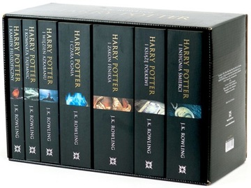 HARRY POTTER J.K. ROWLING PAKIET 7 TOMÓW ETUI