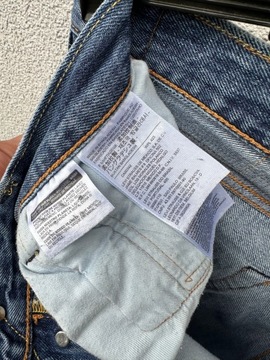 Levis 501 W34 L30 niebieskie spodnie jeansowe levi’s strauss