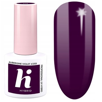 HI HYBRID LAKIER HYBRYDOWY 259 AUBERGIN VIOLET 5ml