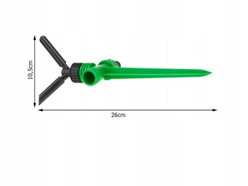 Вращающийся на 360° пульсирующий садовый разбрызгиватель