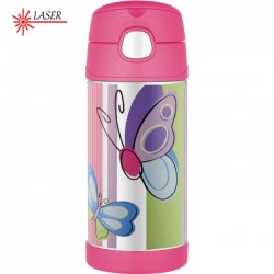 TERMOS DZIECIĘCY ZE SŁOMKĄ MOTYL 355ML THERMOS