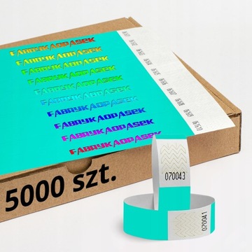 OPASKI NA RĘKĘ TYVEK 5000 szt. NADRUK COLOR GRATIS
